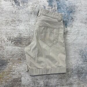 Christopher Blue Women's Khaki Bermuda Shorts Size 2 Stretch Casual